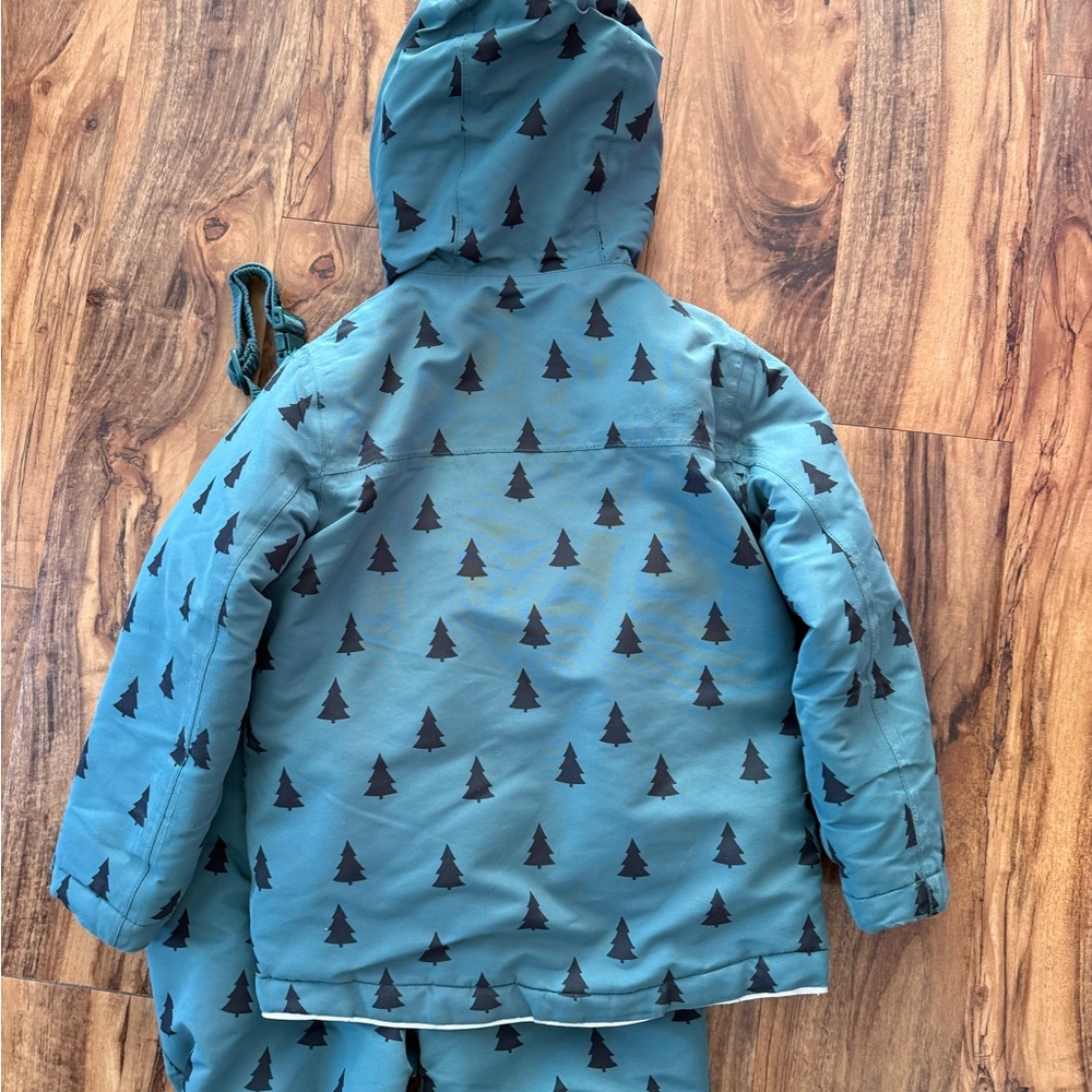 Hanna Andersson Blue Tree Print Kids Jacket